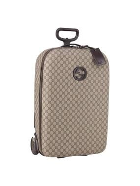Gucci Gg Supreme Carry Case Pvc Beige #348675G68B